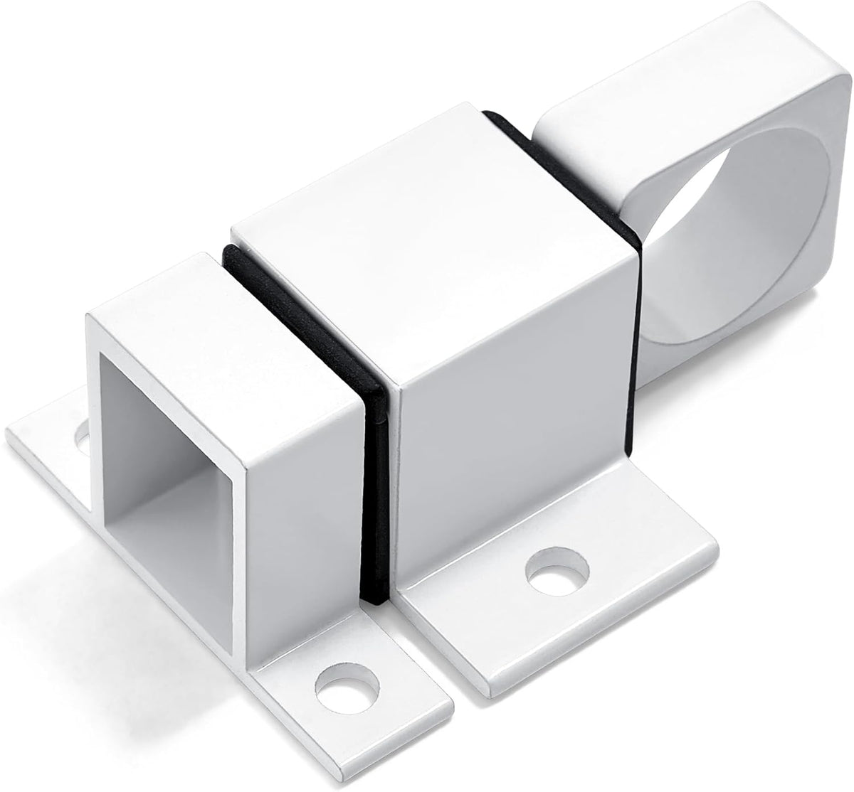 2 Packs Spring Door Lock, White Self-Closing Gate Latch with Aluminum Alloy, Security Latch for