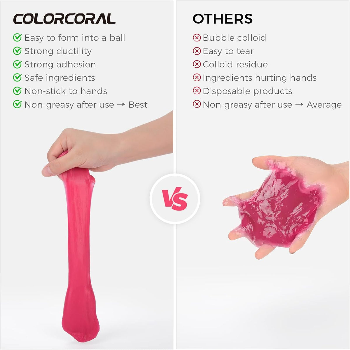 COLORCORAL Cleaning Gel for Car Universal Gel Cleaner Auto Detailing Car Vent Keyboard Cleaning