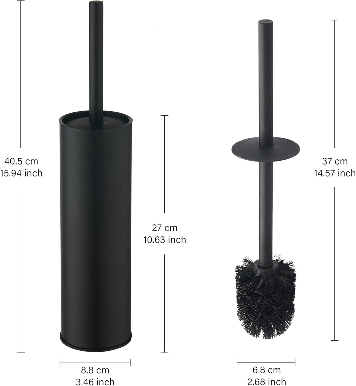 Toilet Brush and Holder Set Premium Material Toilet Bowl Cleaner Free Standing Toilet Bowl Brush