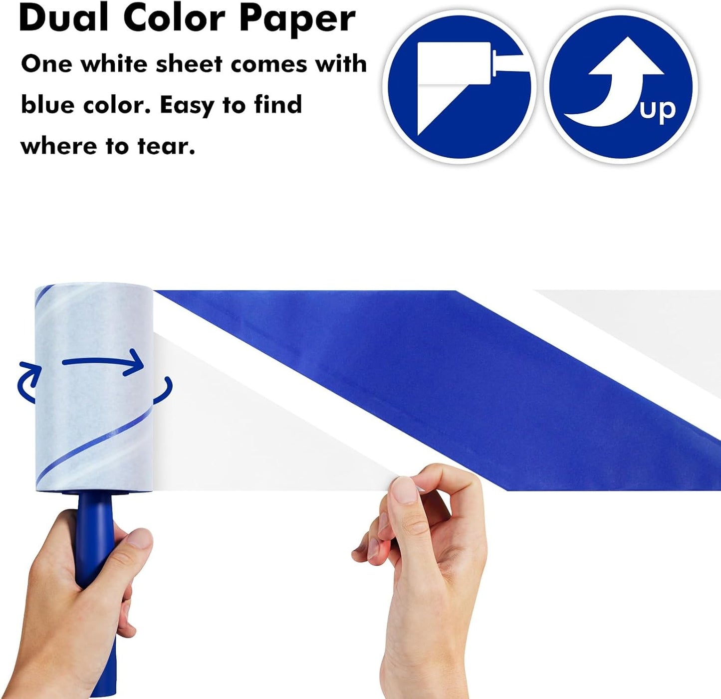 1200 Sheets Lint Roller with 6 Upgraded Handles (6 Rollers + 6 Refill), Mage Value Set Sticky Lint