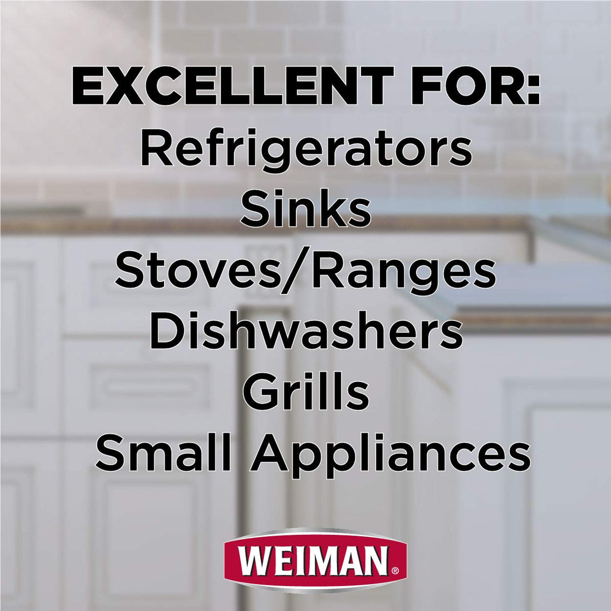 Weiman, Streak Free Stainless Steel Cleaner & Polish Spray, 12 Fl Oz