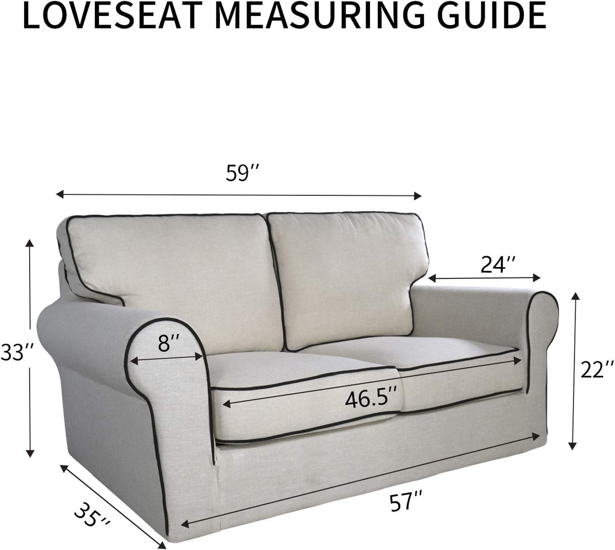 PureFit Reversible Quilted Sofa Cover, Water Resistant Medium Slipcover Furniture Protector
