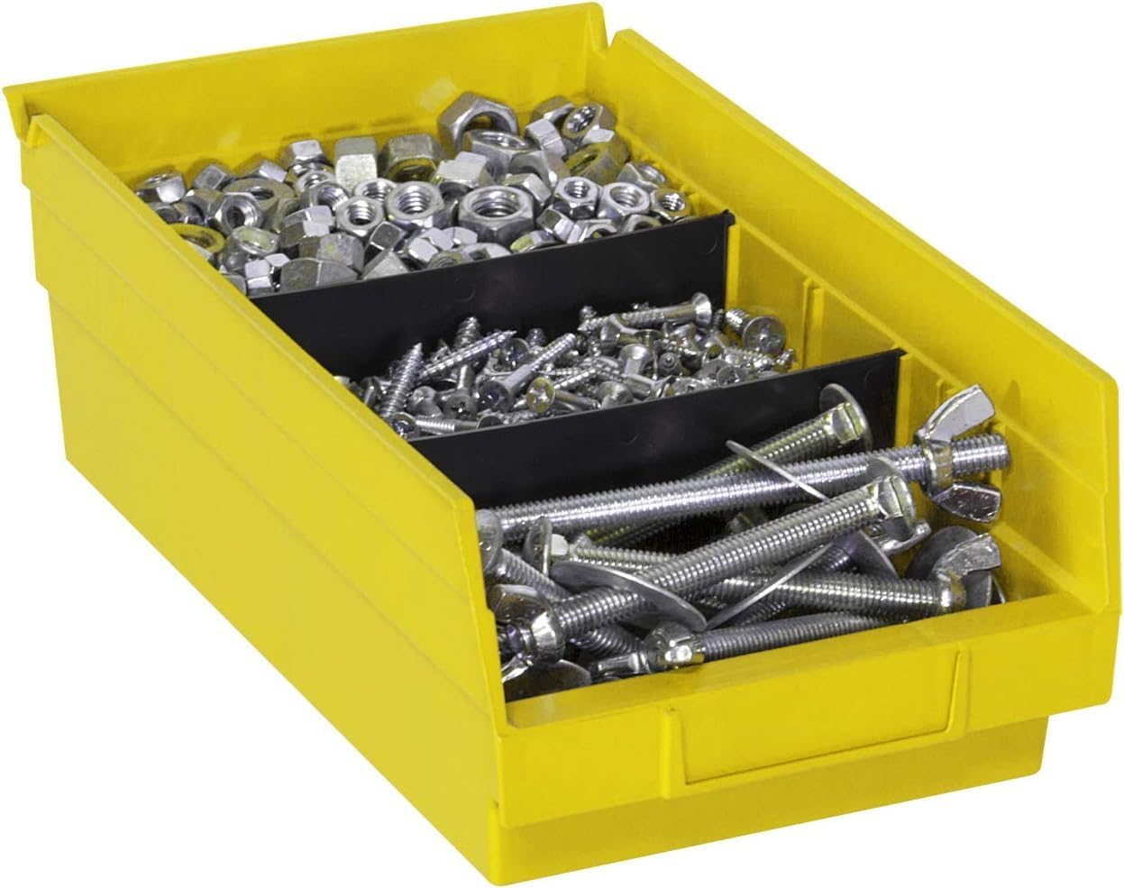 Akro-Mils 30130 Plastic Shelf Bins, Heavy Duty Storage Bins for Garage, Closet, and Drawer