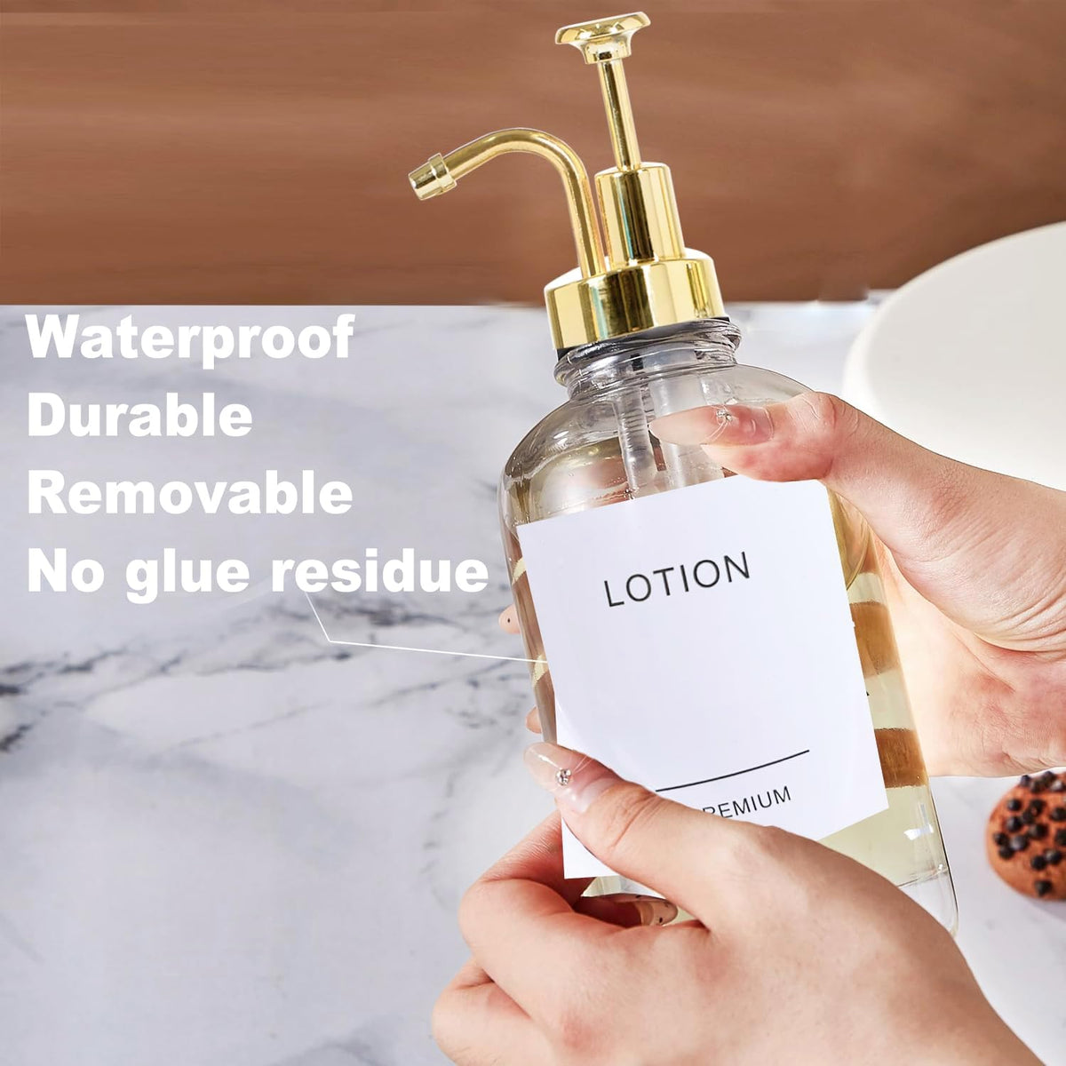 12oz Dish Soap Dispenser for Kitchen, Hand Glass Soap Dispenser Set with Pump, Tray, Funnel for