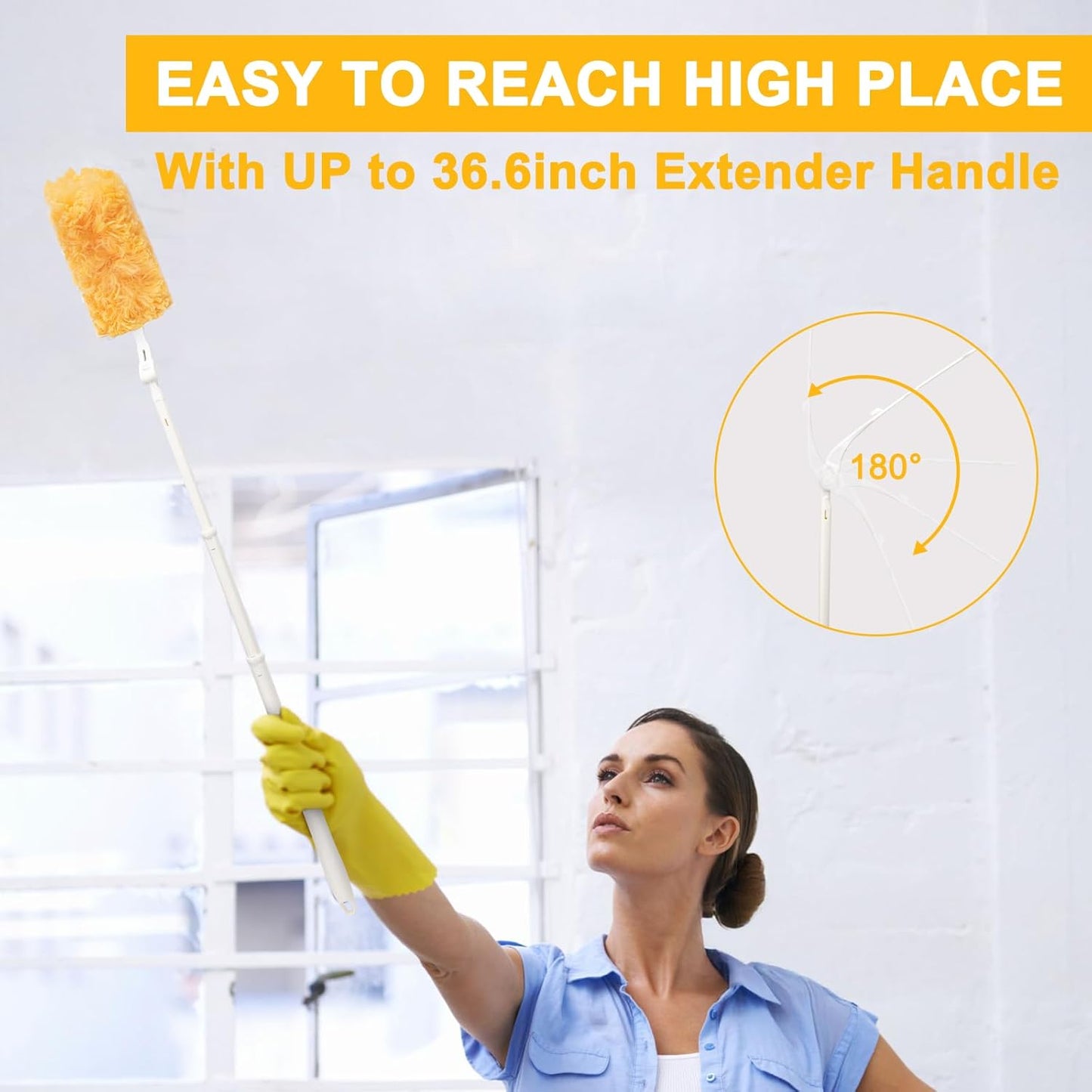 KeFanta 360° Heavy Duty Duster Refills Compatible with Swiffer Duster, Disposable Dusting Kit for