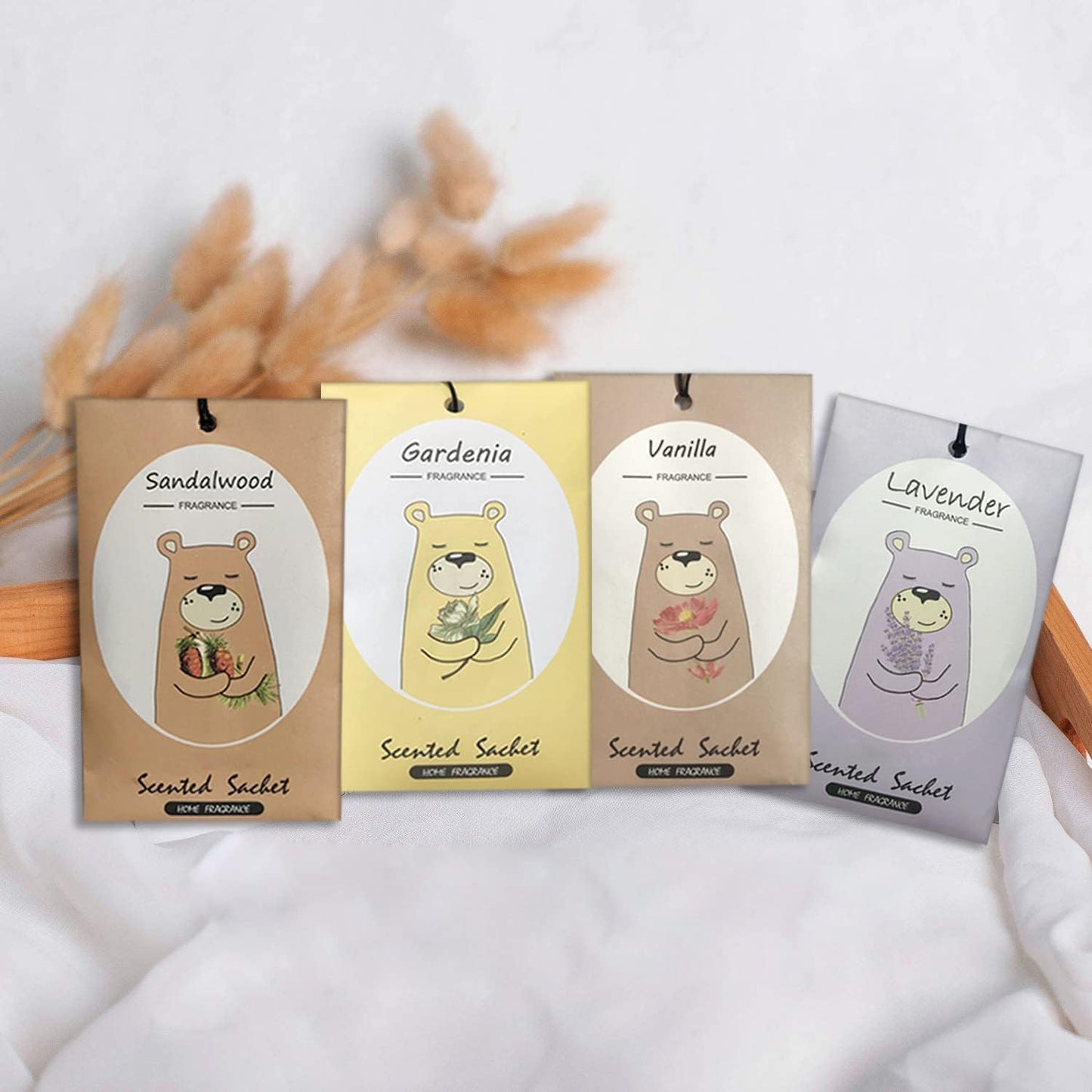 13 Scents Scented Sachets for Drawers and Closets Air Freshener Home Fragrance Sachet Total 14
