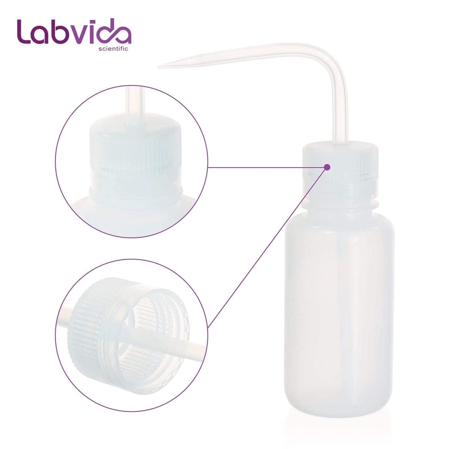New Releasedd Thick Wall 500ml/17OZ Squeeze Bottle Set 2pcs - Versatile Durable Plastic Wash