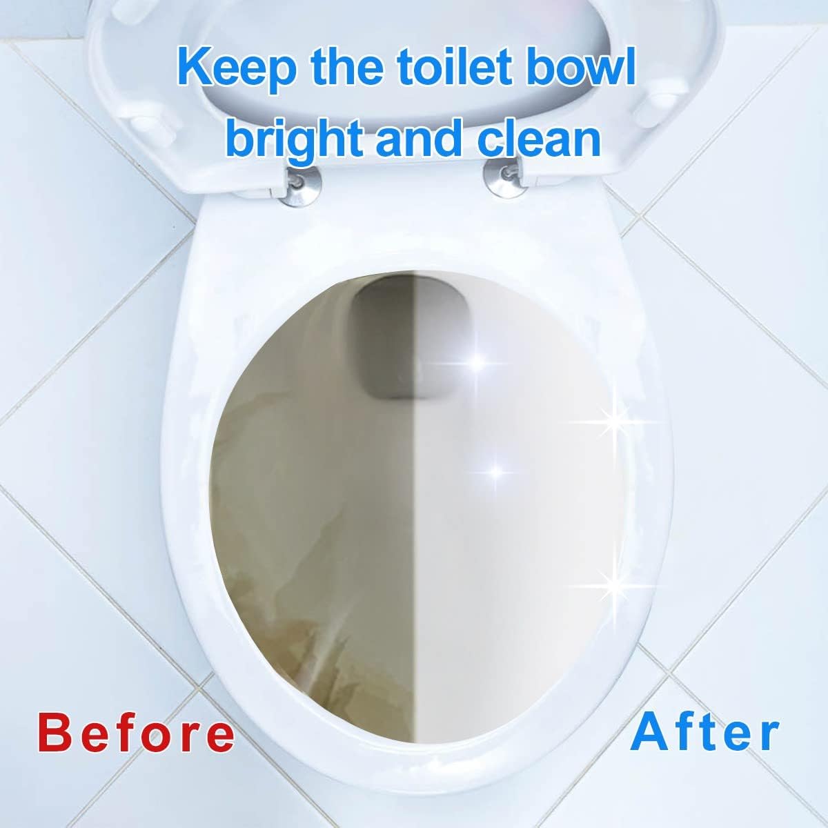 KIISIISO Toilet Bowl Cleaners Tablets(12 Pack), Household Lime Rust Removers, Automatic Toilet Tank