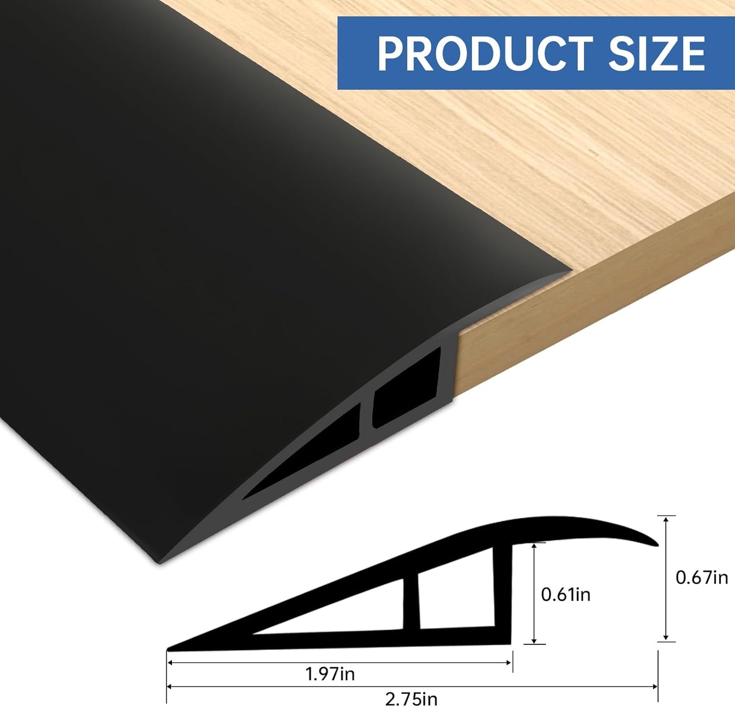 Vinyl Door Threshold Flooring Transition Strip Self Adhesive Carpet Edging Strip for Laminate