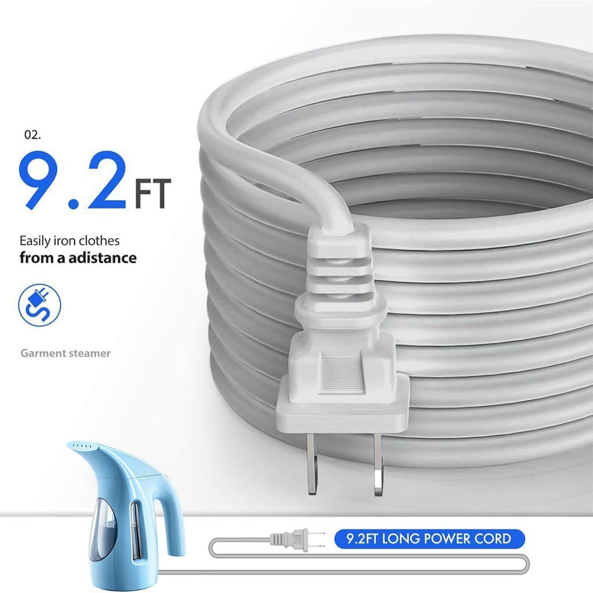 HiLIFE Steamer for Clothes, Portable Handheld Design, 240ml Big Capacity, 700W, Strong Penetrating