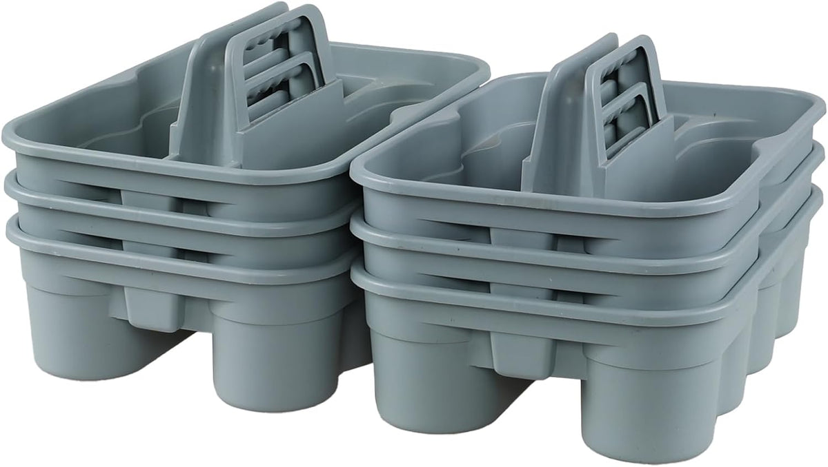 Zopnny Multiuse Caddy Organizer with Handle, Plastic Shower Caddy Basket, Divided Storage Tote