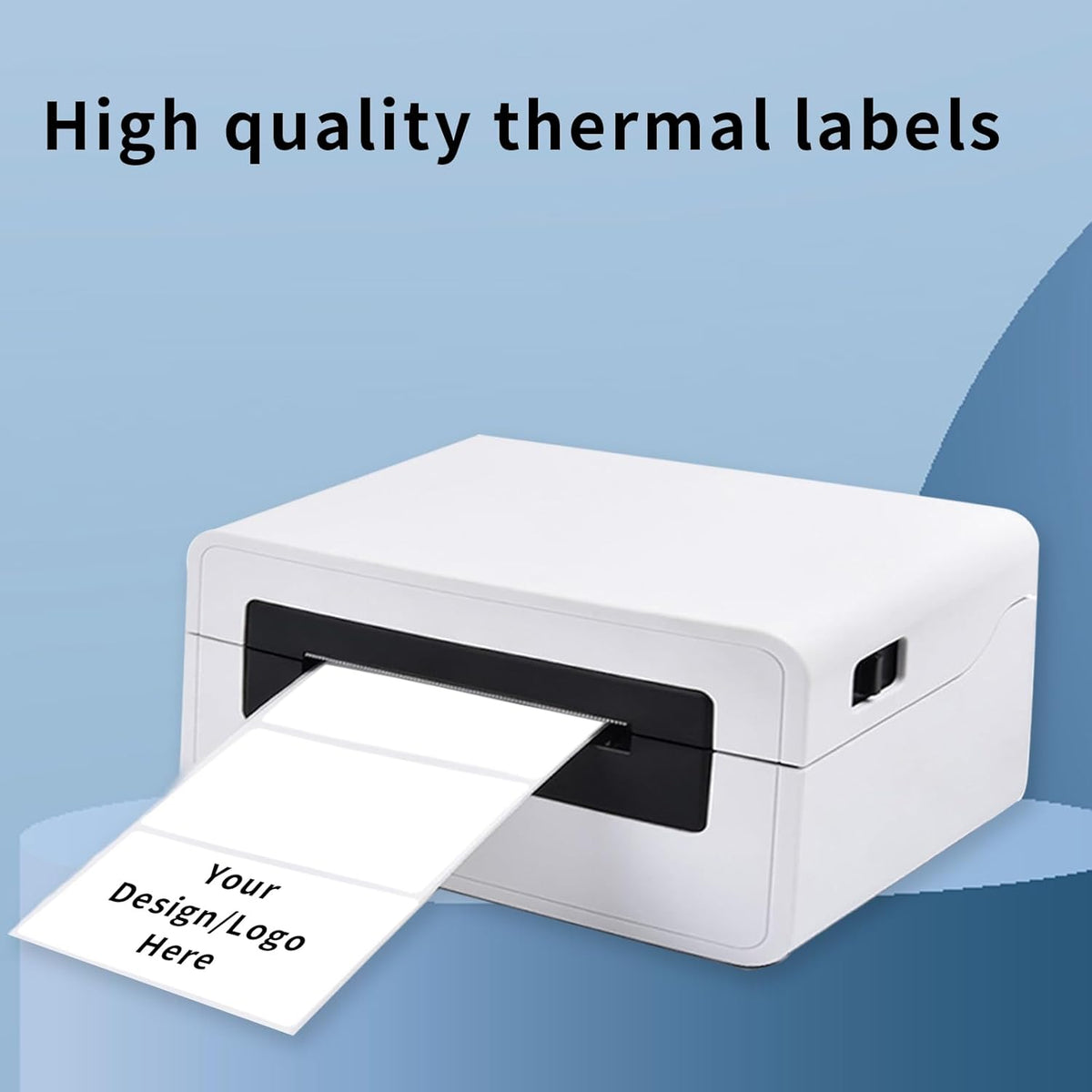 2×4 Inch White Removable Thermal Labels,Waterproof Thermal Label,250 Sheets per Roll with