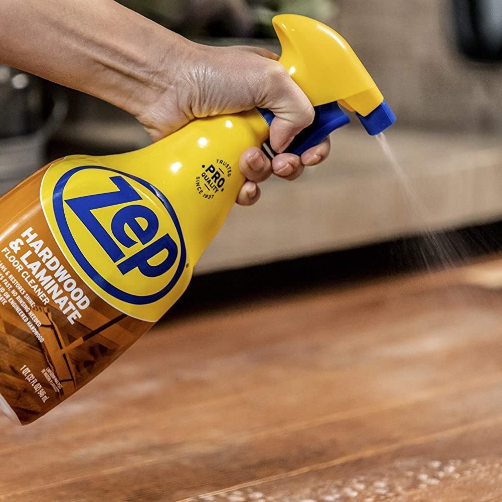 Zep Hardwood and Laminate Floor Cleaner - 32 oz (Case of 12) - ZUHLF32 - Removes Spots, Stains and