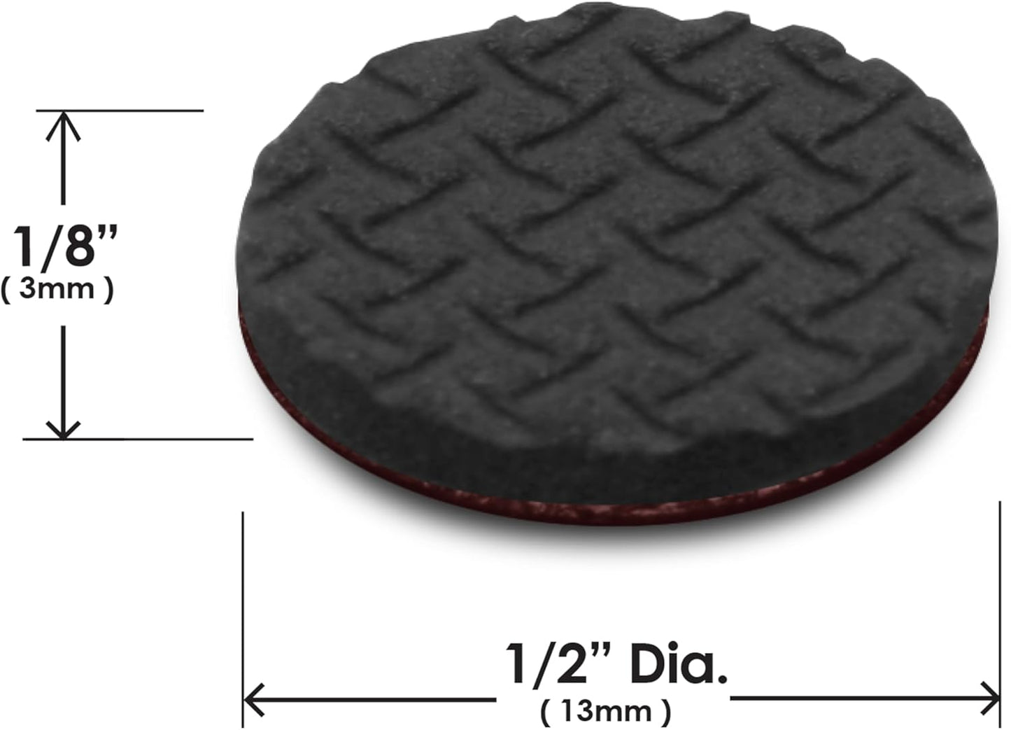 Slipstick GorillaBumperPads Premium 1/2” Rounds Adhesive Non Slip Pads/Bumpers (64 Gripper Dots)