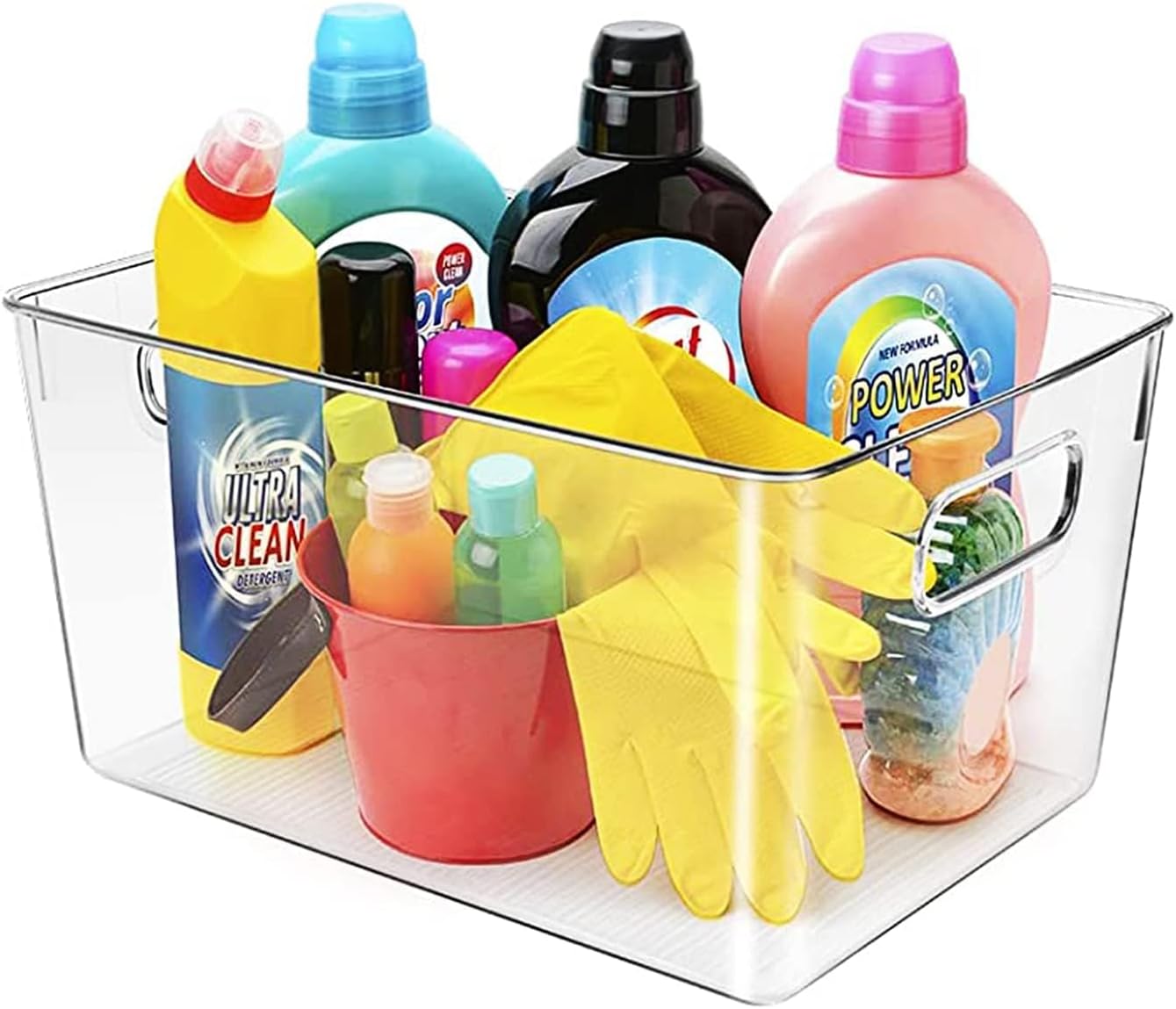 Clear Plastic Storage Bins, Perfect for Kitchen Organization or Pantry Organization and Storage