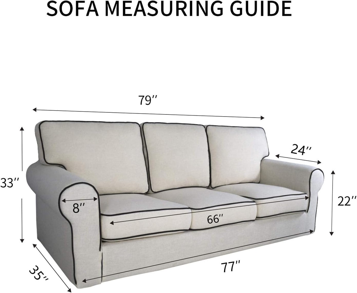 PureFit Reversible Quilted Sofa Cover, Water Resistant Slipcover Furniture Protector, Washable
