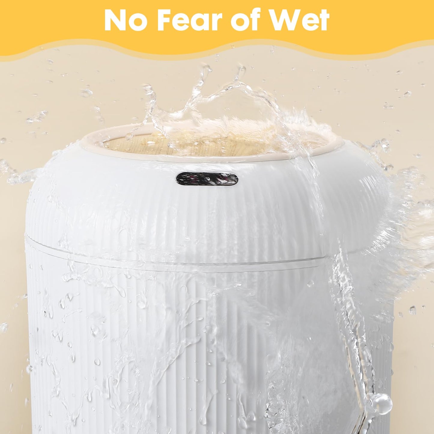Automatic Motion Sensor Bathroom Trash Can with Lid, 3 Gallon / 11L Touchless Trash Garbage Bin
