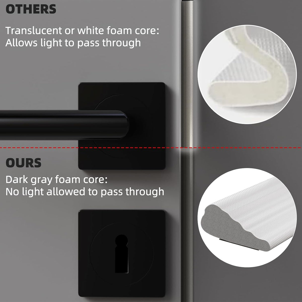 118" Wedge Weather Stripping Door Seal Strip for Door Frame & Window,Self Adhesive Window