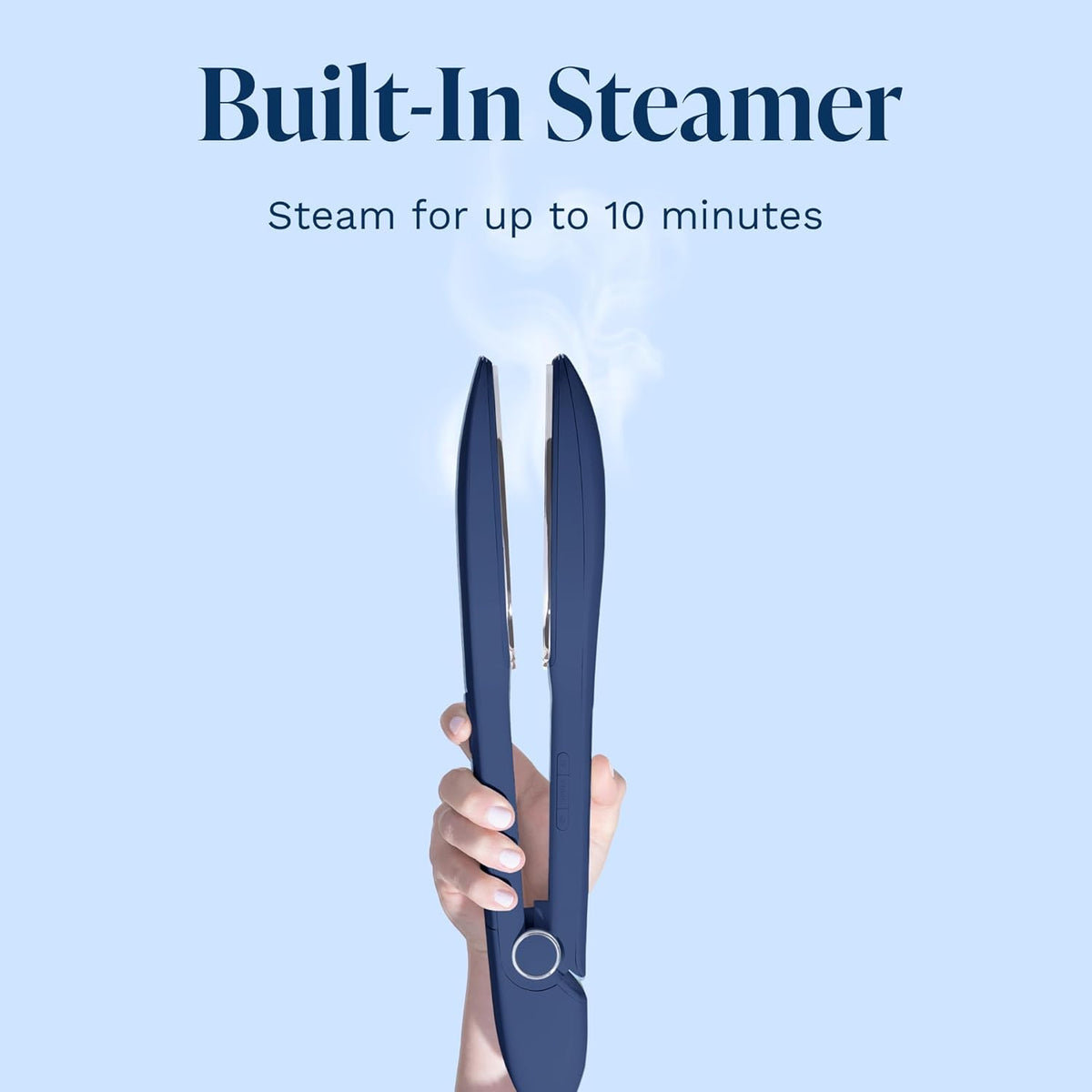 Nori Press Travel Steam Iron - Handheld Iron With Optional Steam Feature - No Ironing Board