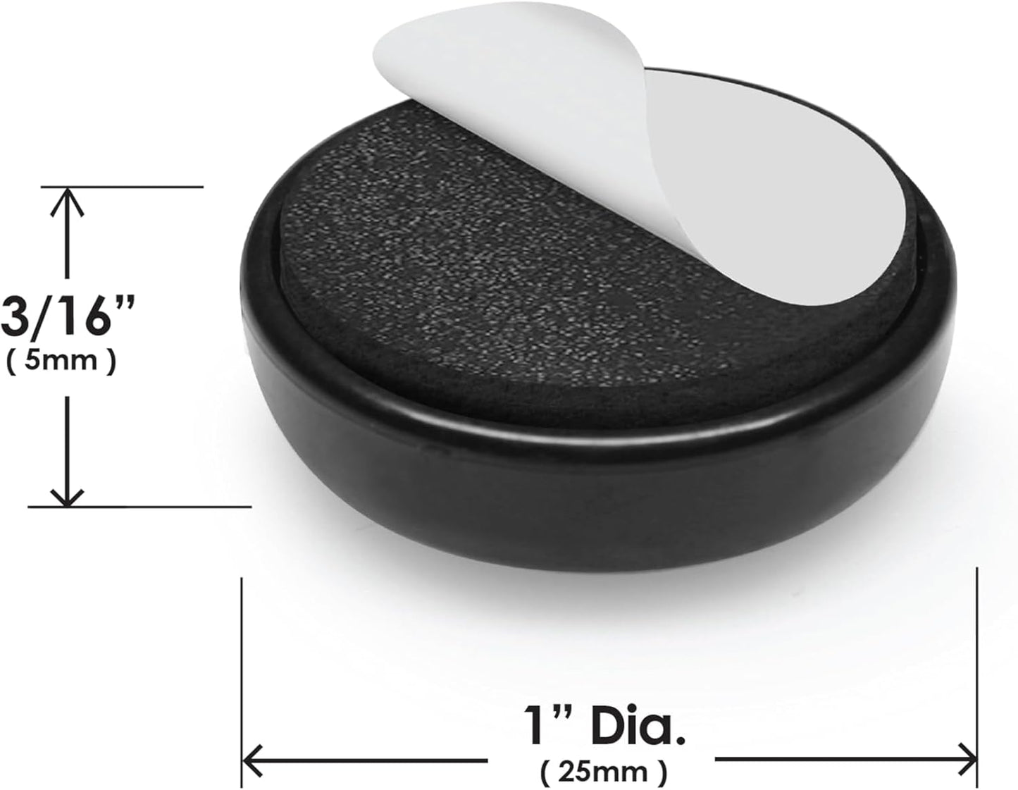 Slipstick GorillaGlides Kitchen Appliance Sliders (16 x 1” Round Glides) Self Adhesive Countertop