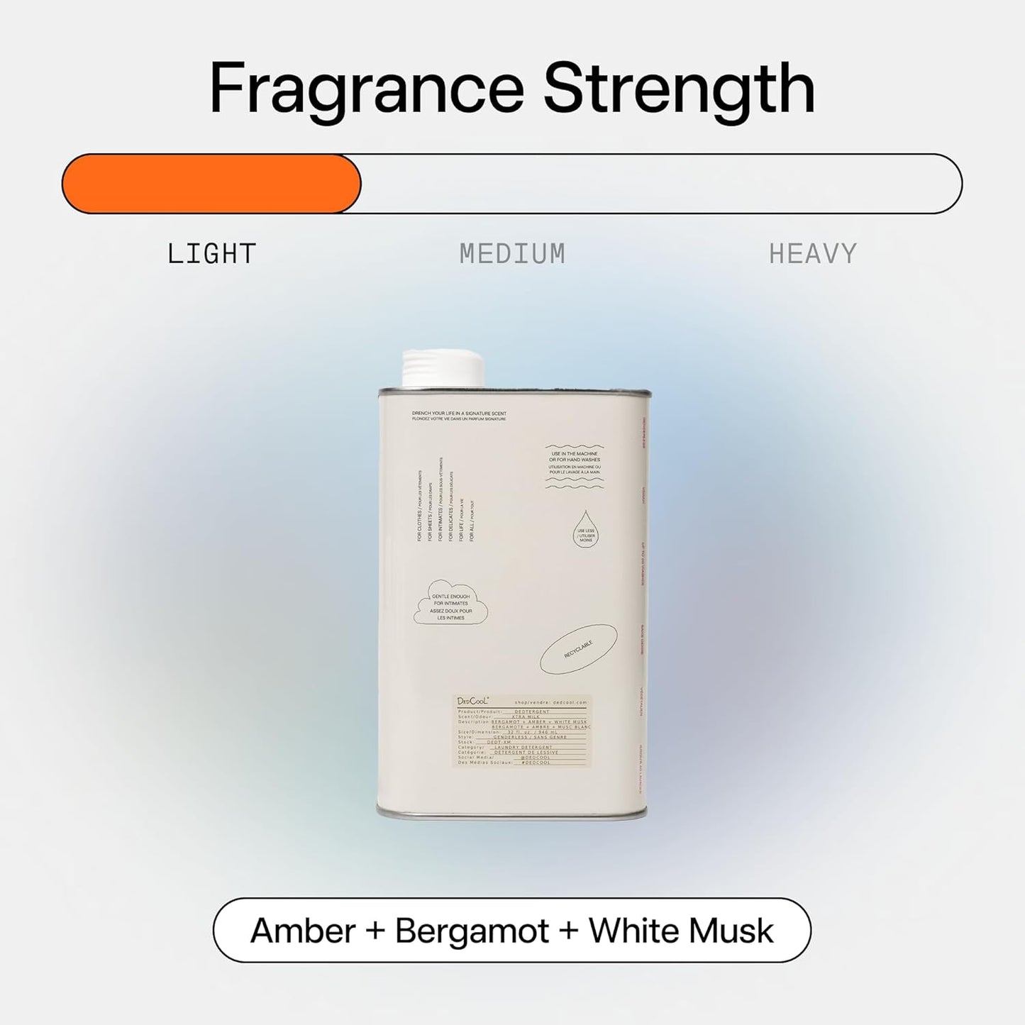 DedCool Liquid Laundry Dedtergent | Xtra Milk | Luxurious Fragrance Detergent | Removes Stains |