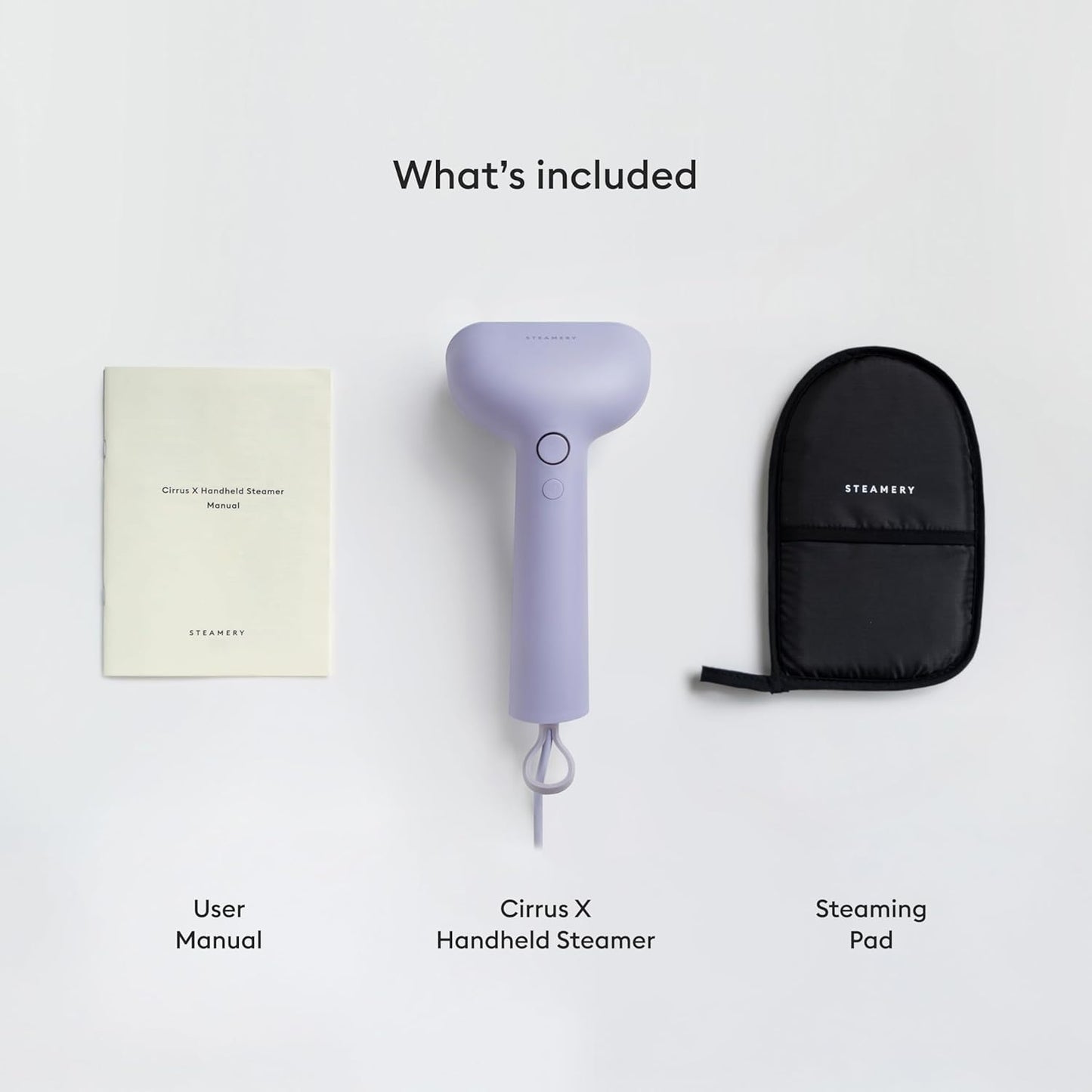 Steamery Handheld Clothes Steamer Cirrus X, 1200W, Steam Output 20g/min, Heat up in 20 Seconds