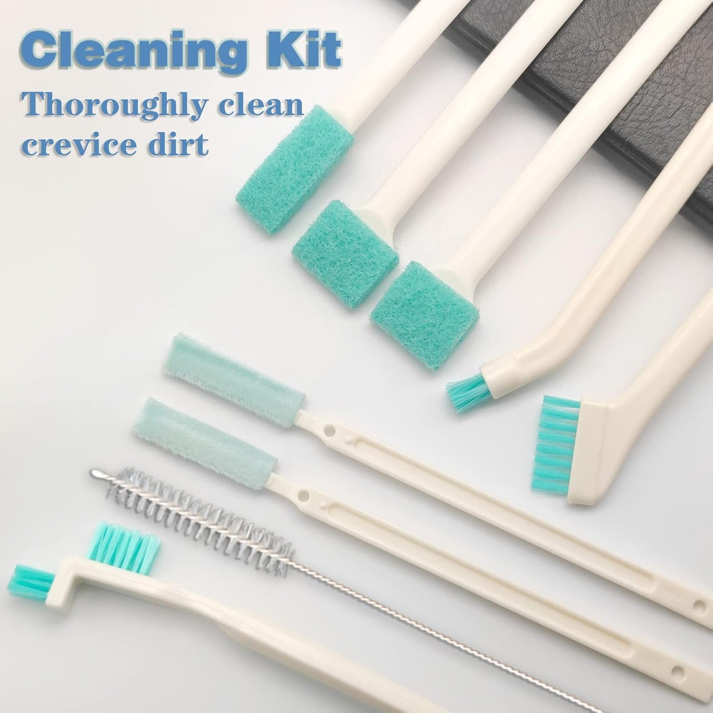 9 Pcs Small Household Cleaning Brushes by ELEMGULY,Deep Detail Crevice Brush Set for Hole, Gap