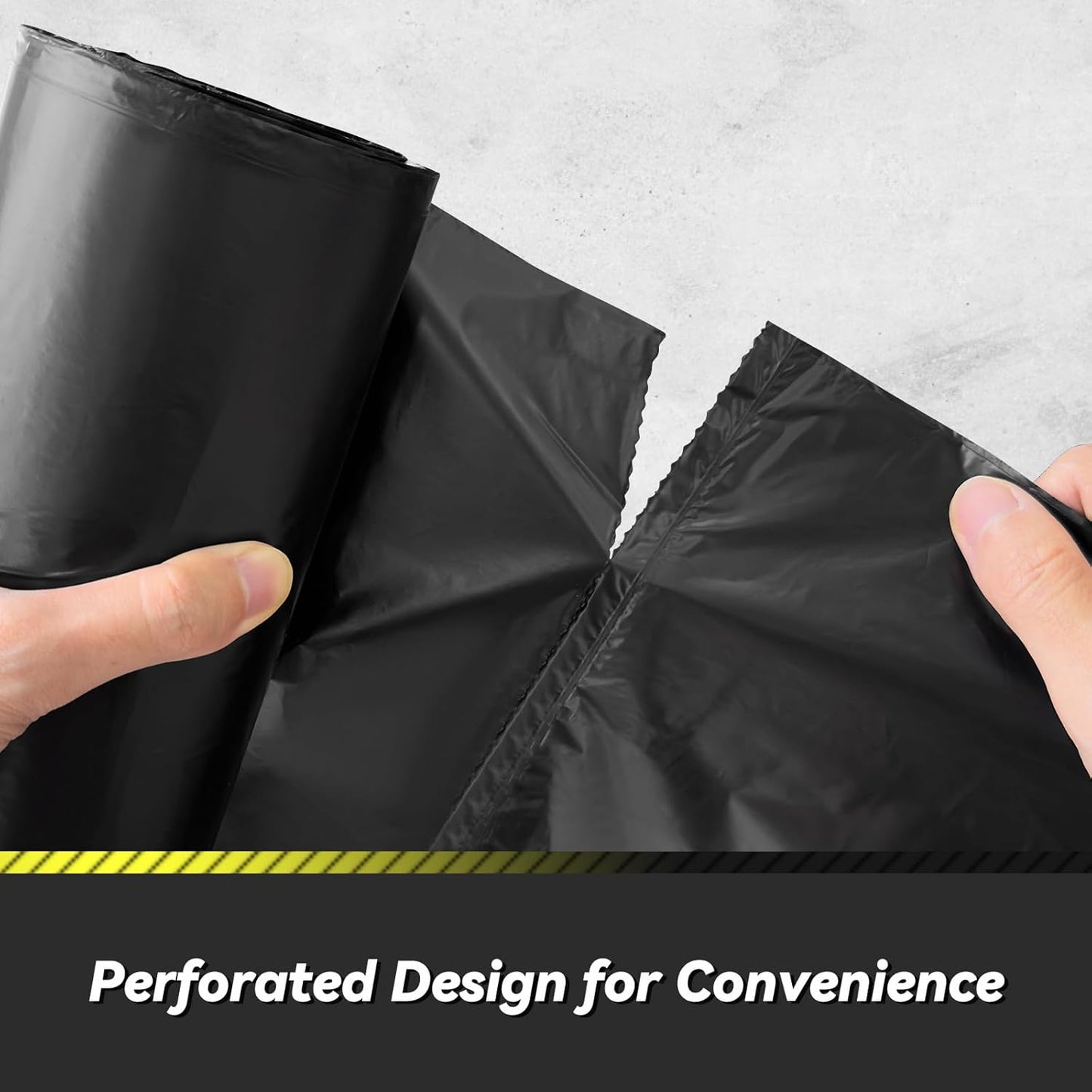 150 Count 55-60 Gallon Trash Bags, Sturdy & Tear-Resistant Commercial Can Liners 55 Gallon, Large