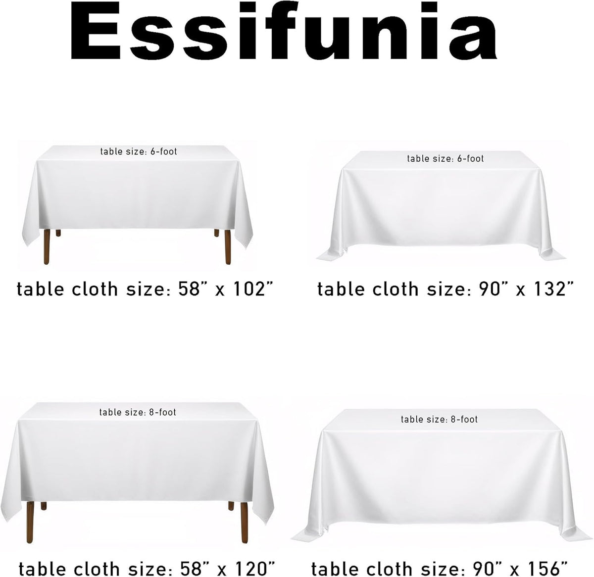 Waterproof Plaid Tablecloth Fabric - Oblong 52x70 Inch Classic Buffalo Tartan Table Cloth for