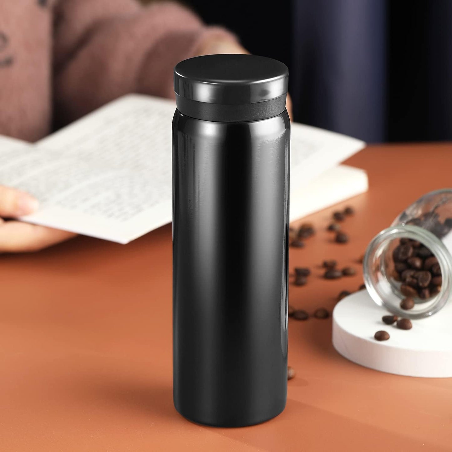 10oz Mini Water Bottle Stainless Steel Thermos Small Flask - Insulated Vacuum, Leak Proof, Keeps