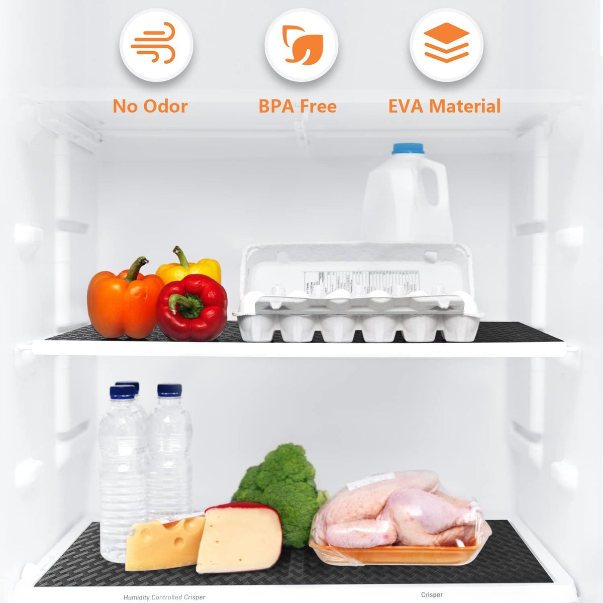 Shelf Liners for Kitchen Cabinets Refrigerator Liners Waterproof & Oil-Proof Kitchen Cupboard Liner