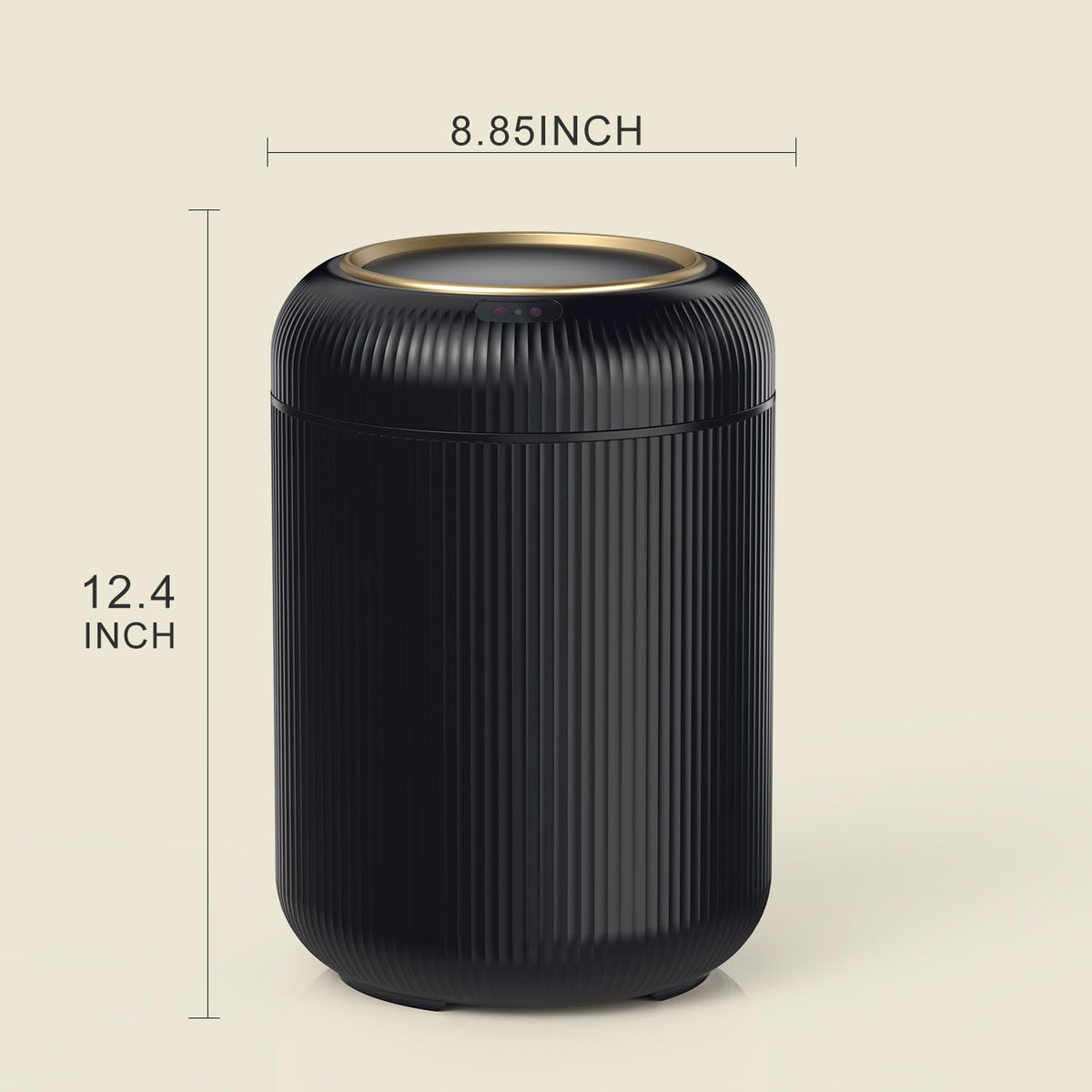 Motion Sensor Bathroom Trash Can with Lid, 3 Gallon / 11L Automatic Bathroom Garbage Can, Smart
