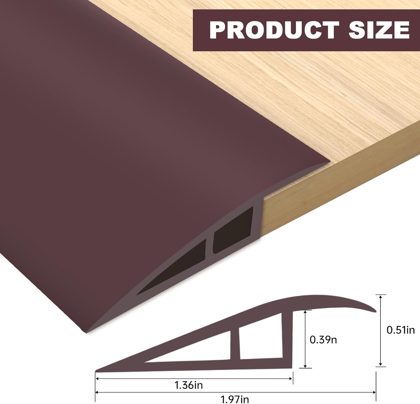 Vinyl Door Threshold Flooring Transition Strip Self Adhesive Carpet Edging Strip for Laminate