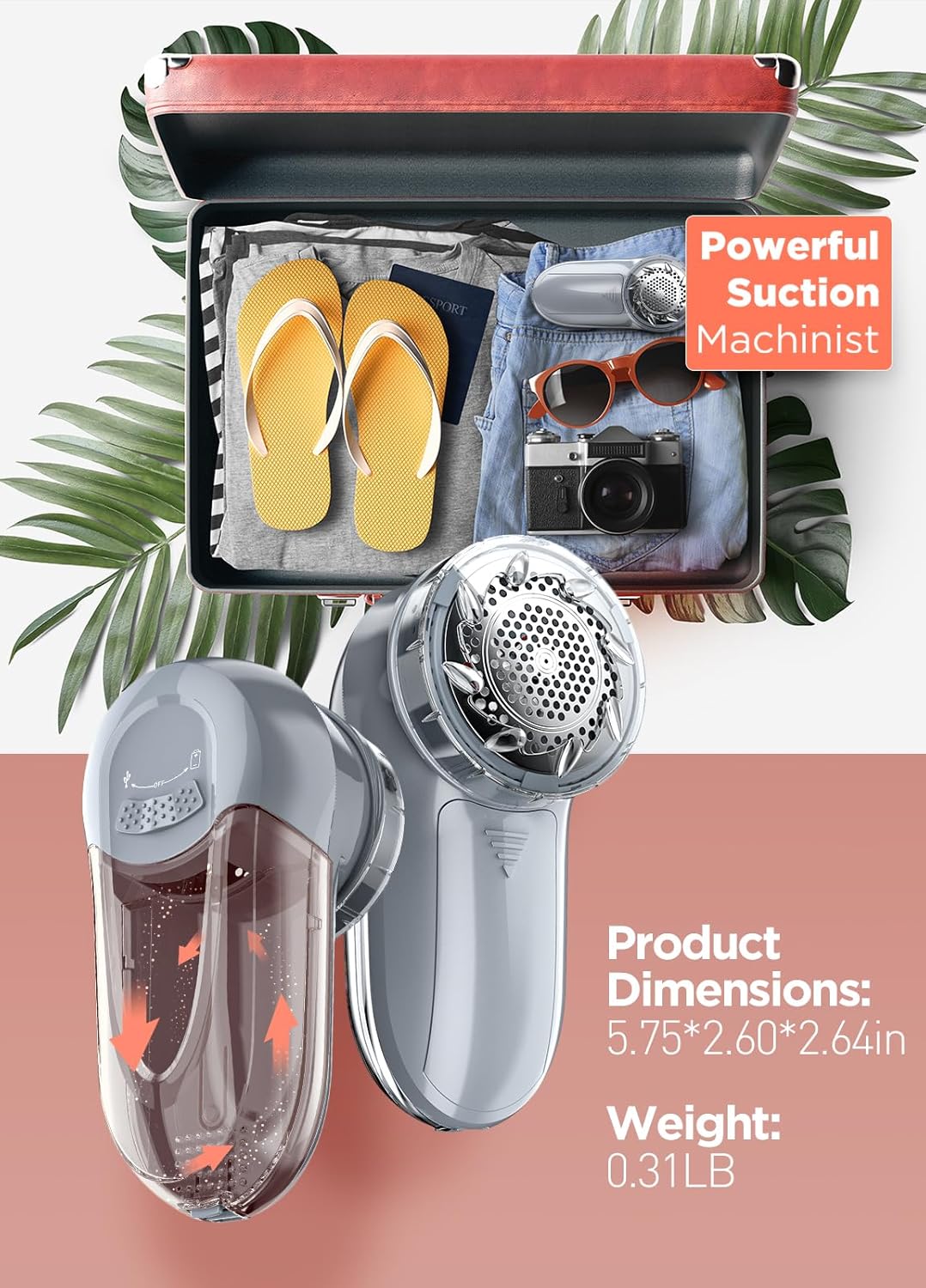 Bymore Fabric Shaver, Lint Remover, Lint Shaver Defuzzer Sweater Shaver for Clothes and Furniture