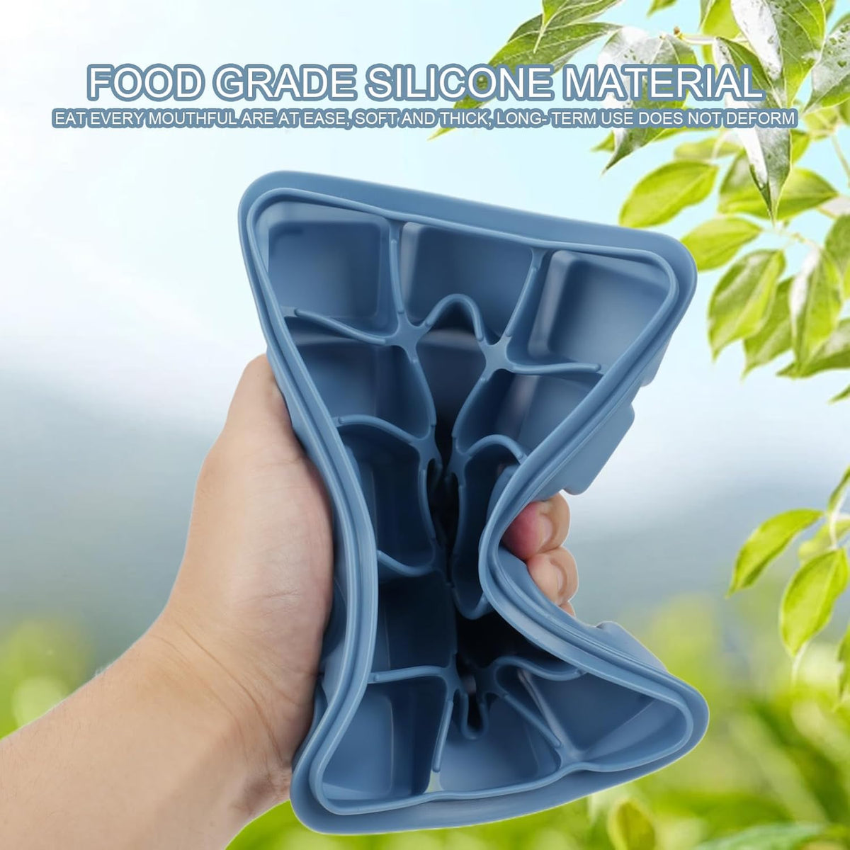 Ice Cube Trays with Silicone Lid, 15 Grid Square Ice Tray Easy Release Stackable Ice Cube Mold, 2
