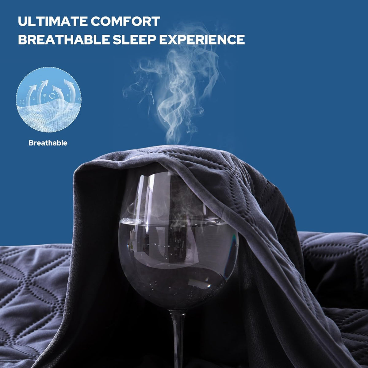 BEDLORE Waterproof Mattress Protector, Full Size Noiseless Mattress Pad with Deep Pocket 6"-15"
