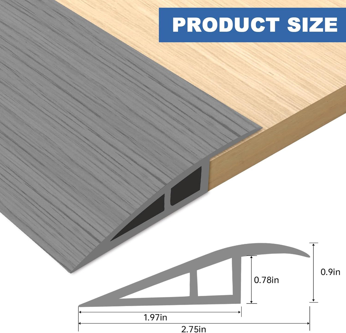 Vinyl Door Threshold Flooring Transition Strip Self Adhesive Carpet Edging Strip for Laminate