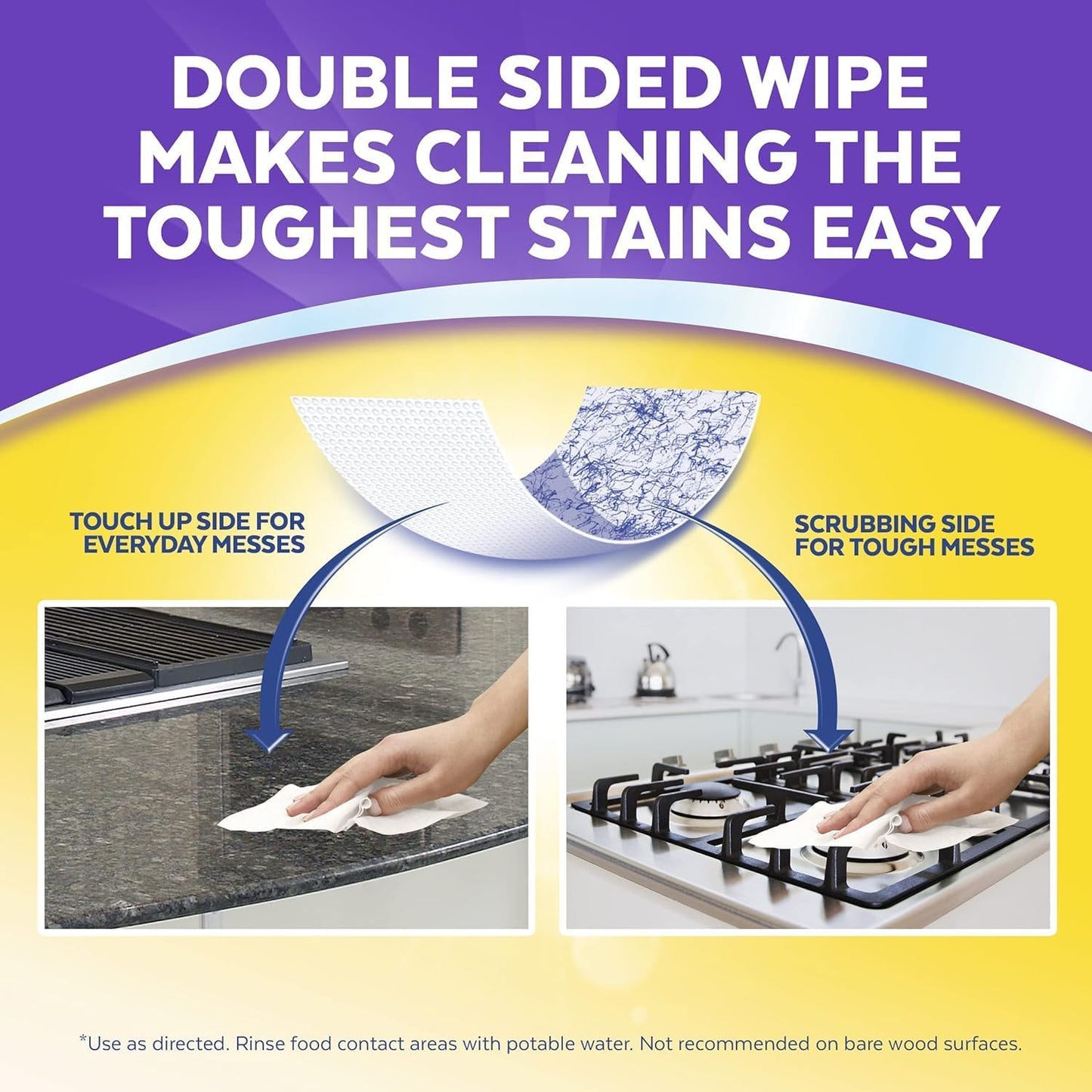 Lysol Dual Action Disinfectant Wipes, Multi-Surface Antibacterial Scrubbing Wipes, Dorm Room