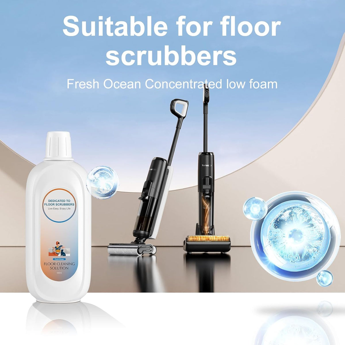 Floor Cleaning Solution Compatible With Tineco , Deep Cleans for Multiple Hard Floors, Suitable