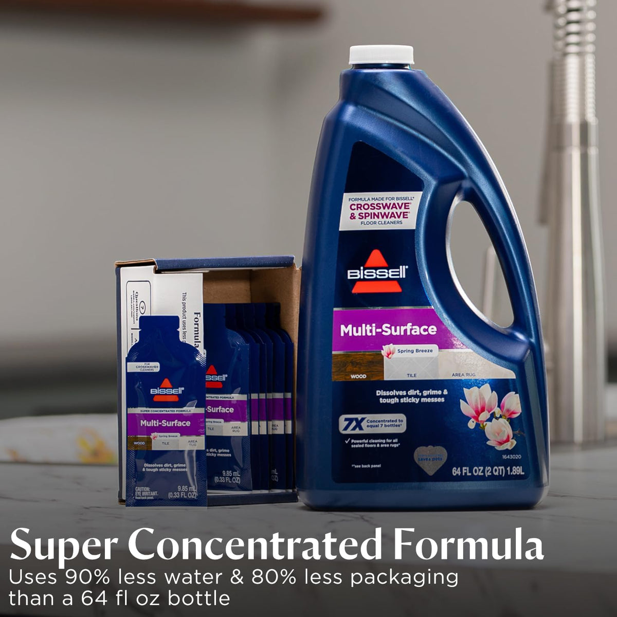 BISSELL NEW Multi-Surface Super Concentrate Cleaning Formula for Hard Surface and Area Rug