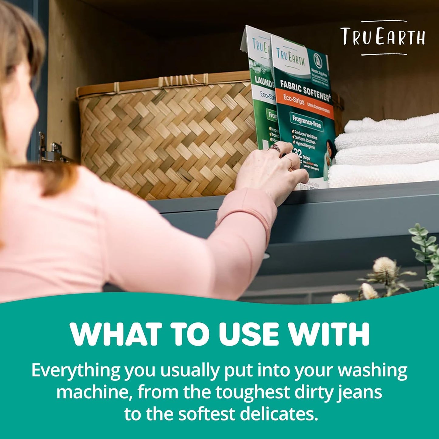 Tru Earth Fabric Softener Strips for Washing Machine, Alternative to Fabric Softener Liquid and