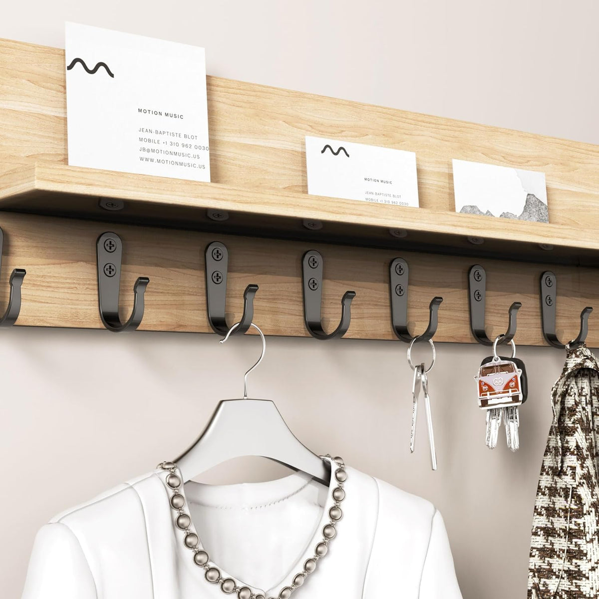 20PCS Heavy Duty Metal Coat Hooks for Wall, Single Prong Hanging Hooks with 40 Screws for Towels