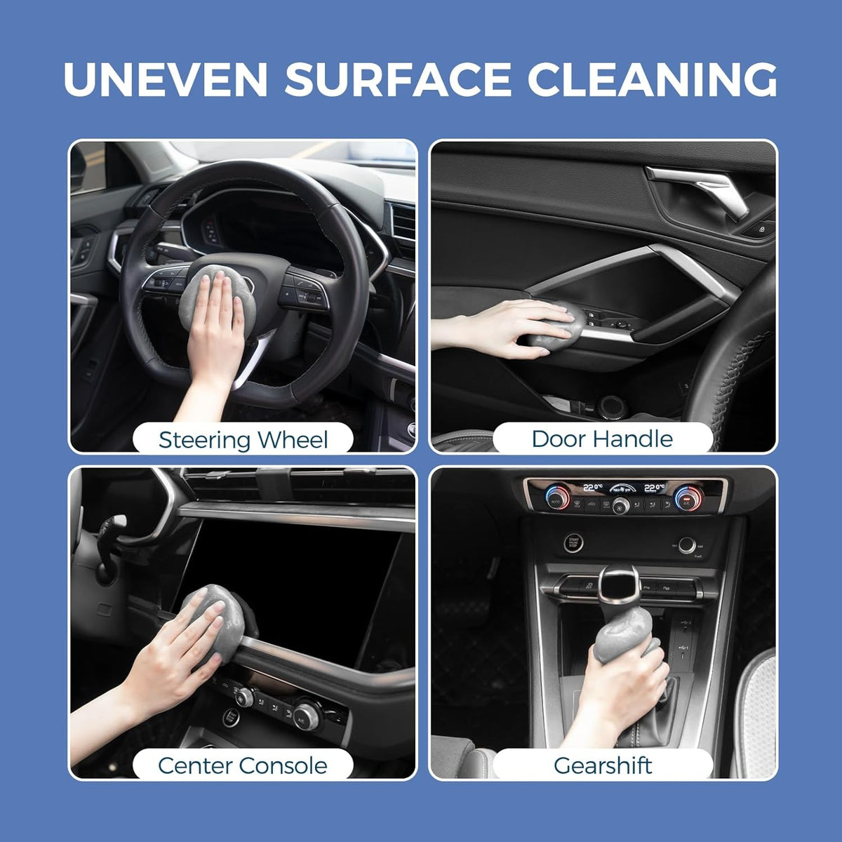 CLICK CLEAN 2Pcs Cleaning Gel for Car, 7oz Car Detailing Tools, Cleaning Putty Gel, Car Interior