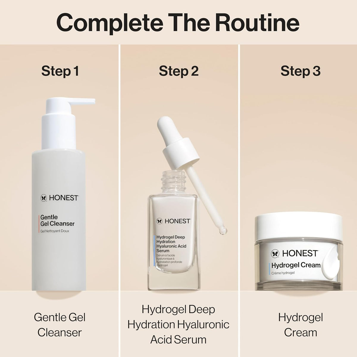 Honest Beauty Gentle Gel Daily Face Cleanser | Calms, Refreshes, + Hydrates | Vegan + Safe for