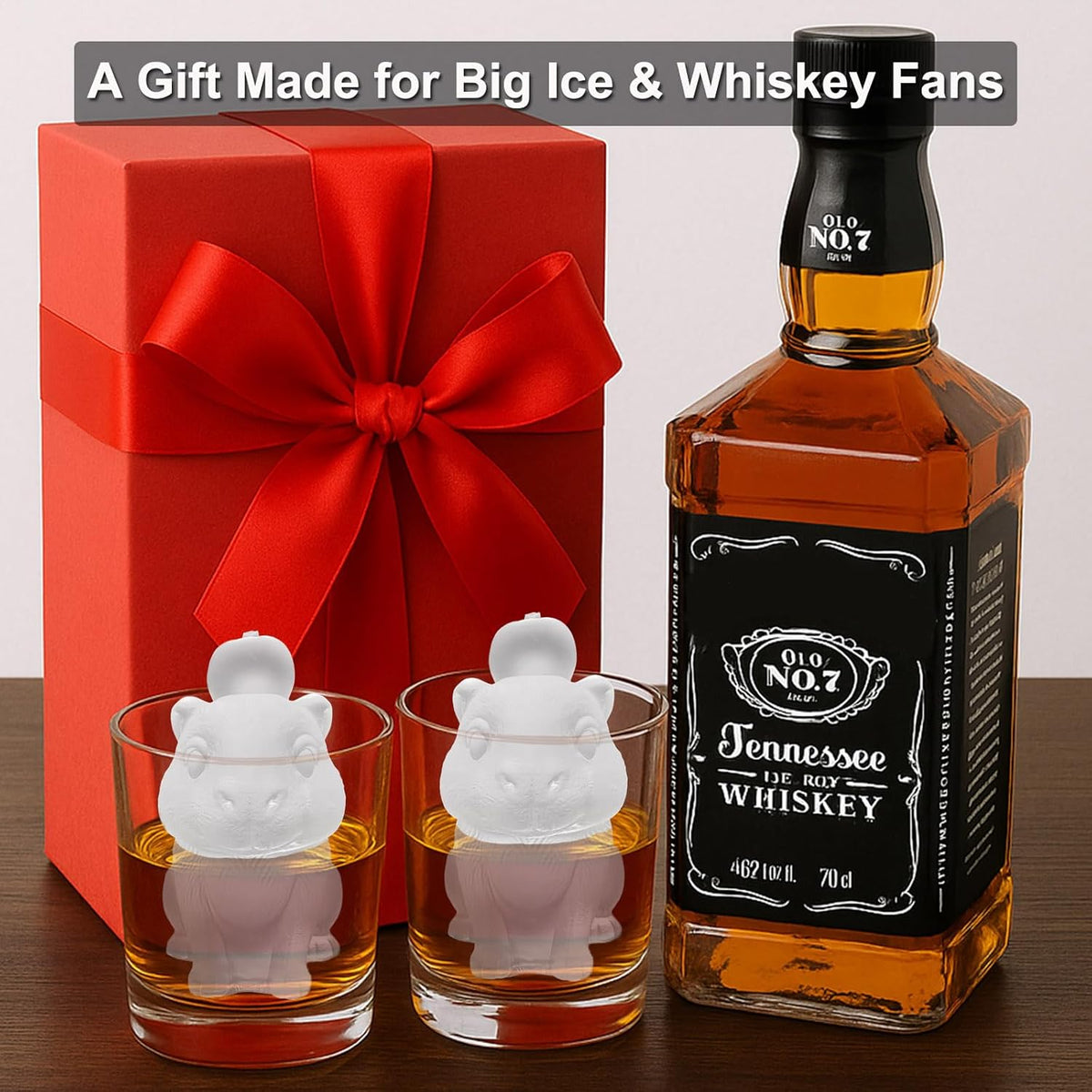 3D Capybara Ice Cube Silicone Molds Tray for Whiskey, Cocktail, Drink Decor, Bar; Rich Details.