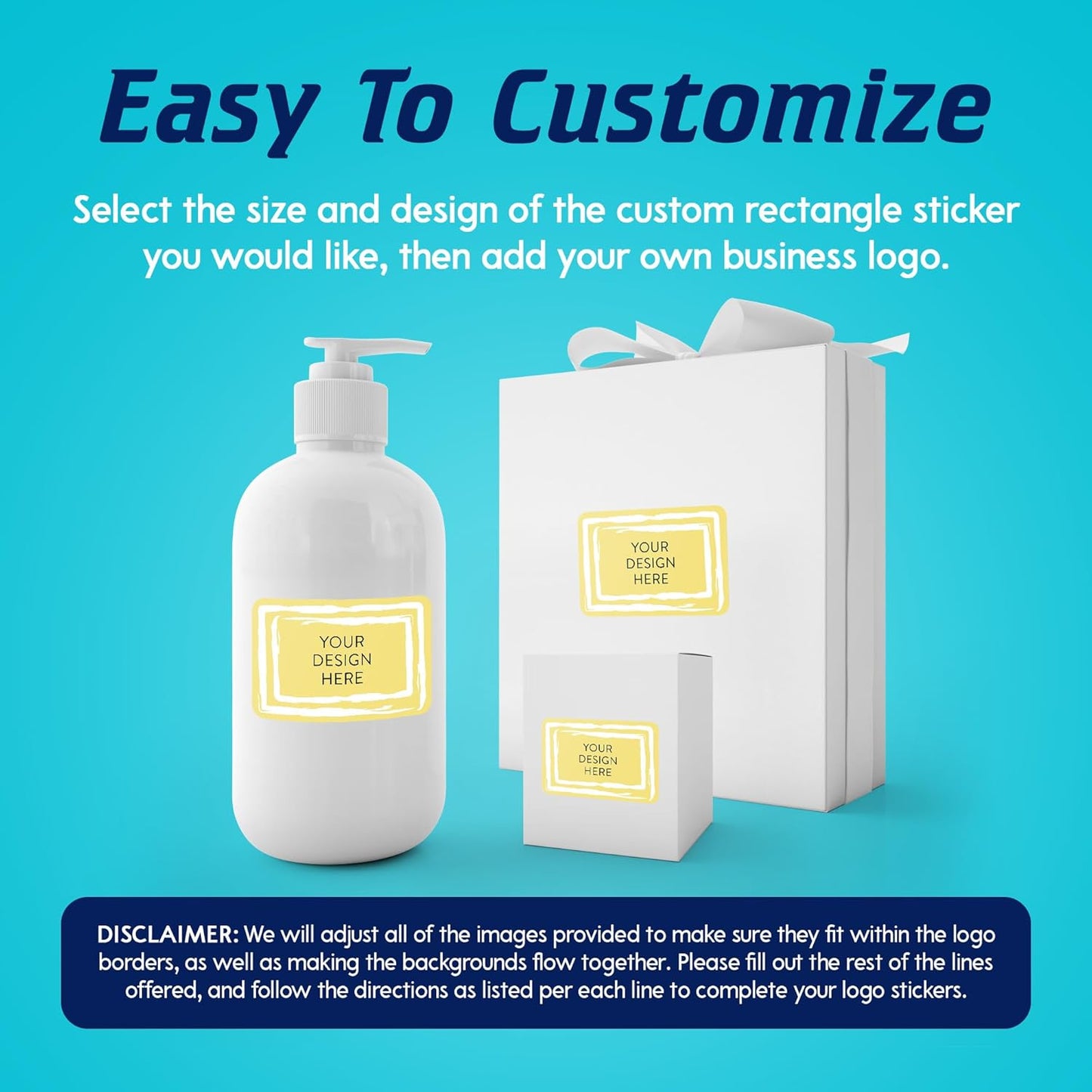 5-1000 Custom Vinyl Stickers - Upload Your own Image, Text, Design, Logo - Personalized Logo Labels
