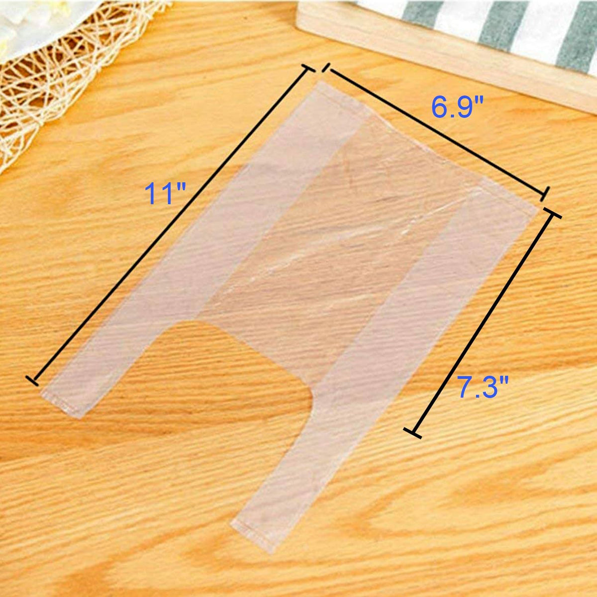 Mini Trash Bags 1.6 Liter/0.4 Gal- 200 Count Tiny Clear Trash Can Liners for Countertop, Desktop