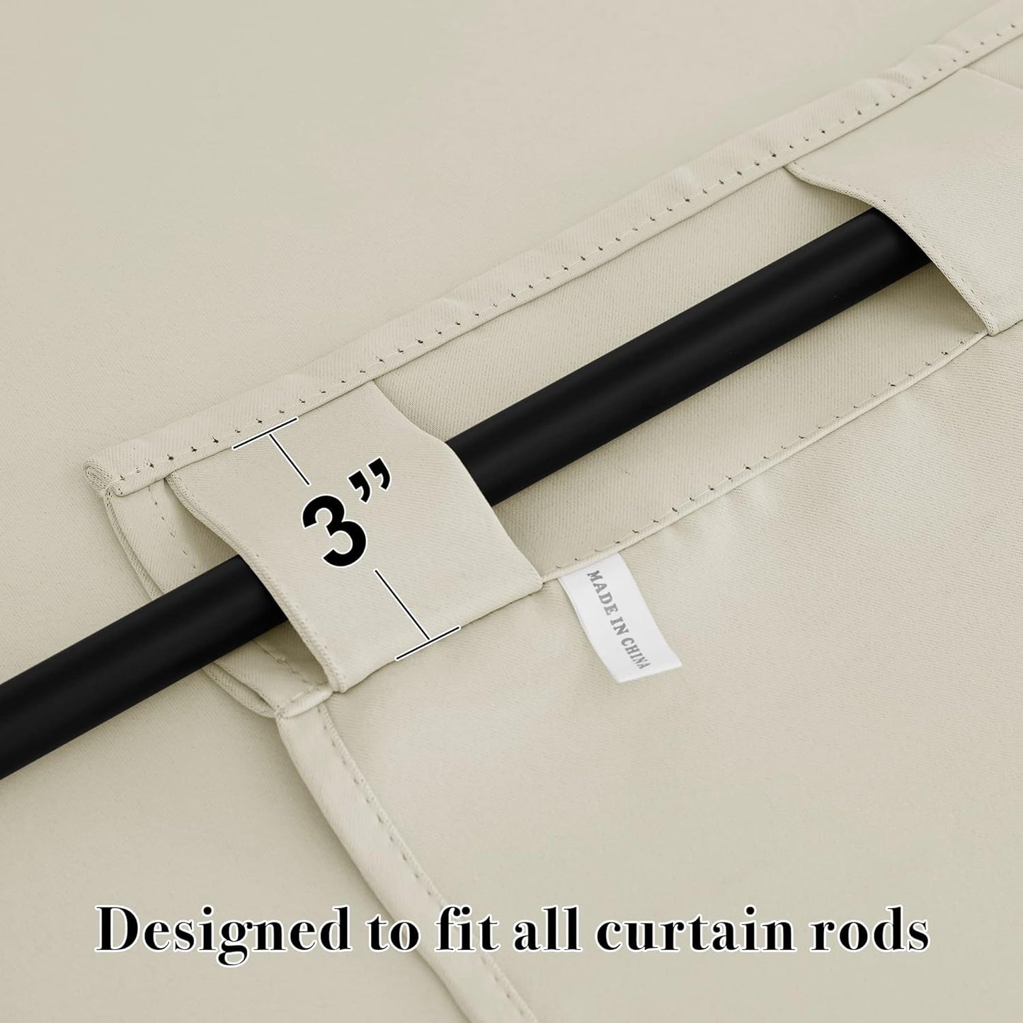 RYB HOME Curtains for Living Room - Blackout Curtains Sunlight Block Privacy for Dining Bedroom Bay