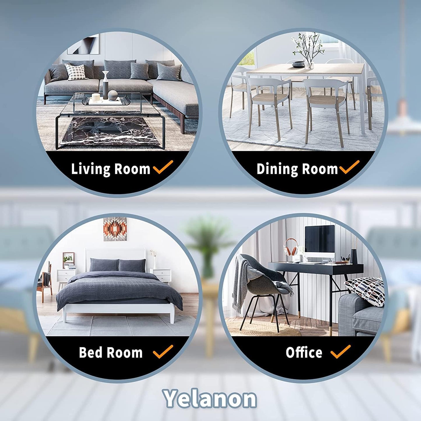 Yelanon Furniture Sliders, 8 pcs-4 3/4” Square Beige Furniture Sliders for Carpet, Heavy Duty