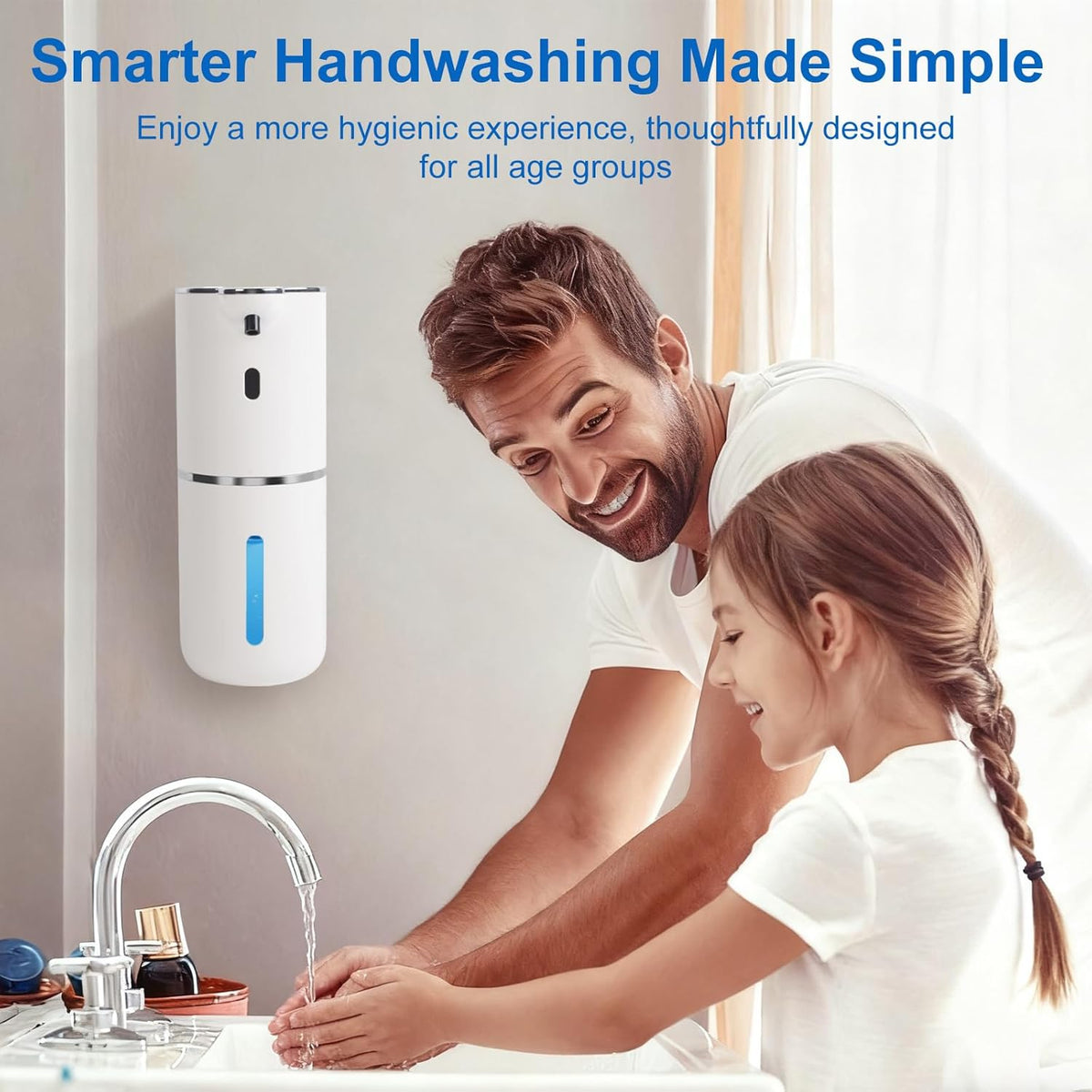 Automatic Liquid Soap Dispenser Touchless, USB-C Rechargeable Hand Soap Dispenser 12.8oz/380ml